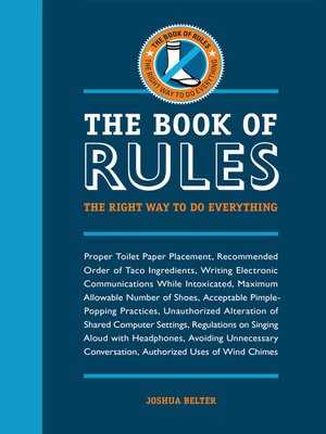 cover image of The Book of Rules